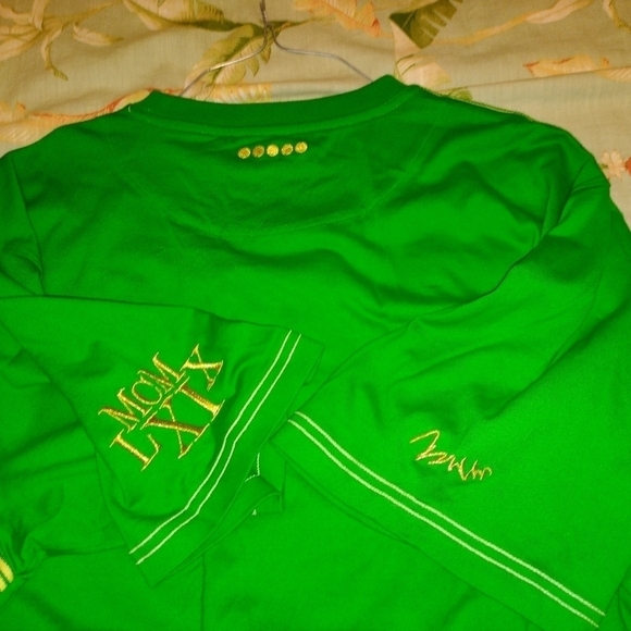 Kelly Green COOGI 2XLT Mens Long T-shirt w/ Gold Embroidery MCMLXIX Series - Picture 3 of 3